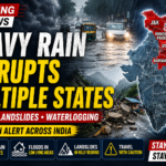 India Weather Update showing heavy monsoon rain and flooding across multiple states