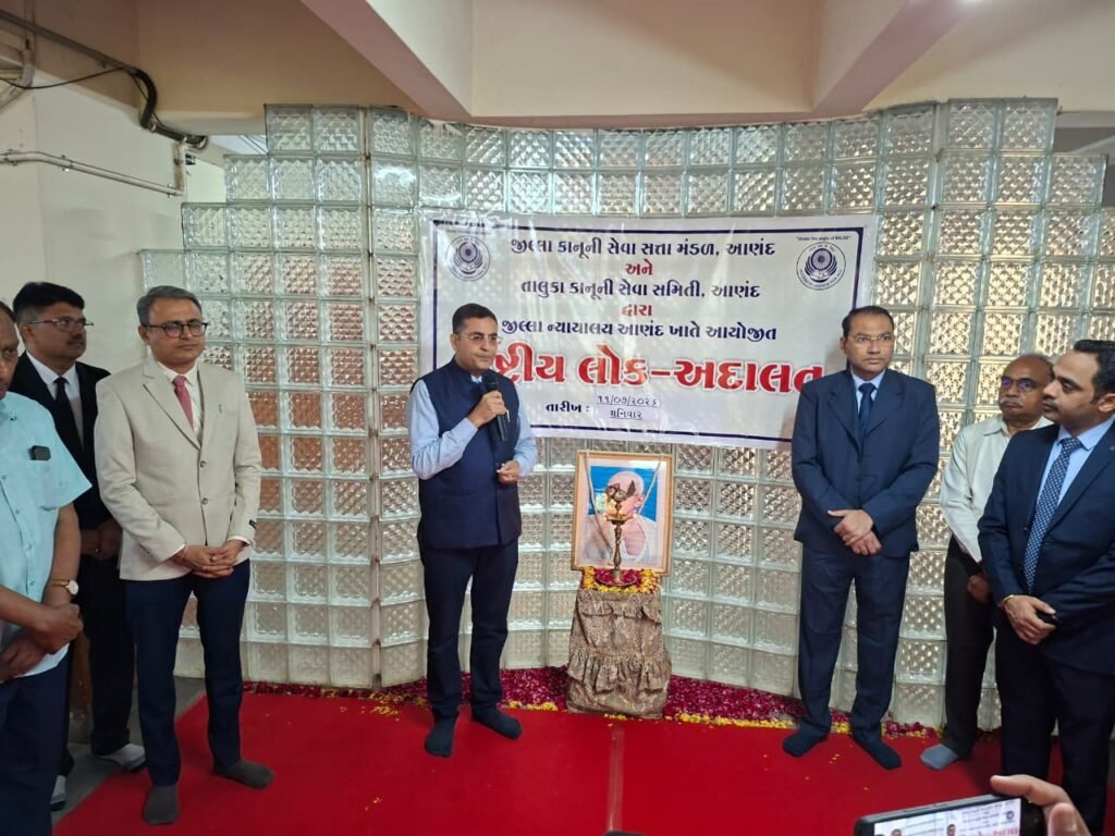 Anand National Lok Adalat 2026 held at Anand District Court in Gujarat resolving 15904 legal cases