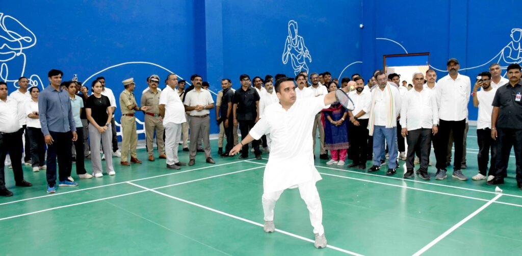 Anand Sports Complex in Gujarat visited by Harsh Sanghavi