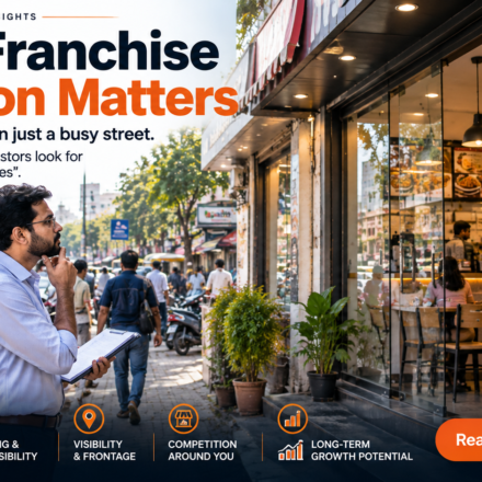 Investor evaluating a food franchise location in Ahmedabad