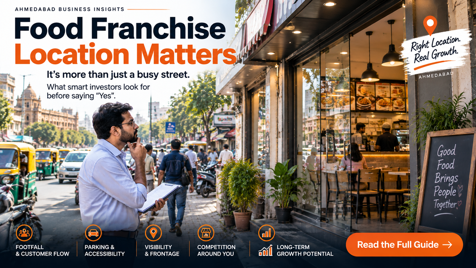 How to Choose a Food Franchise Location in Ahmedabad