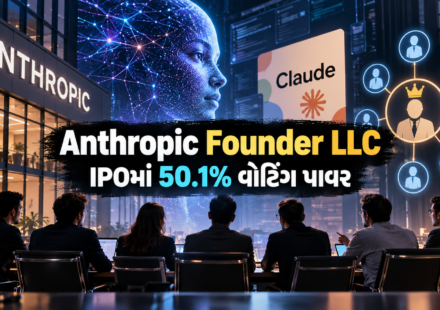 Anthropic Founder LLC અને કંપનીના નવા ગવર્નન્સ માળખાનું પ્રતીકાત્મક દૃશ્ય