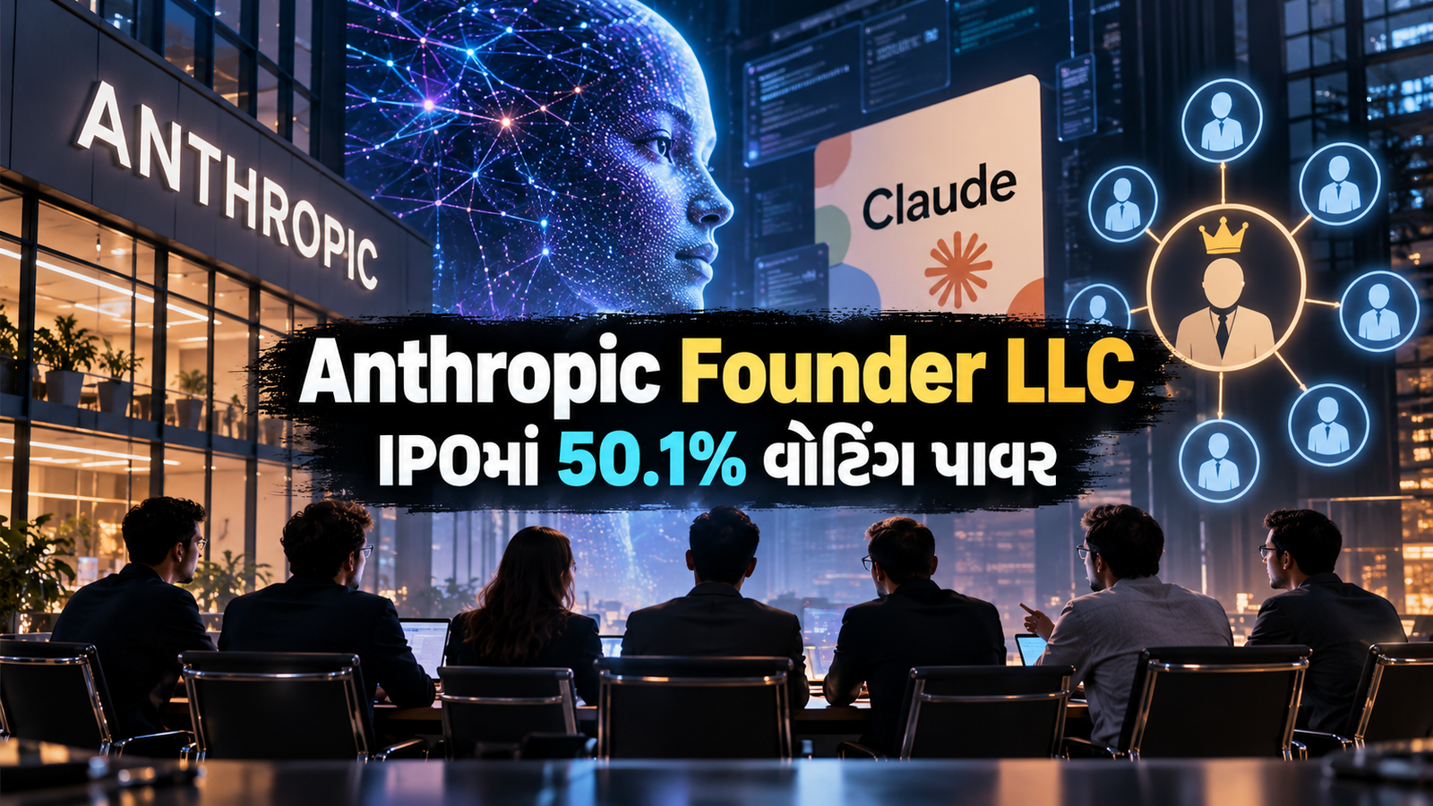 Anthropic Founder LLC: IPOમાં 7 સહ-સ્થાપકોને 50.1% વોટિંગ પાવર
