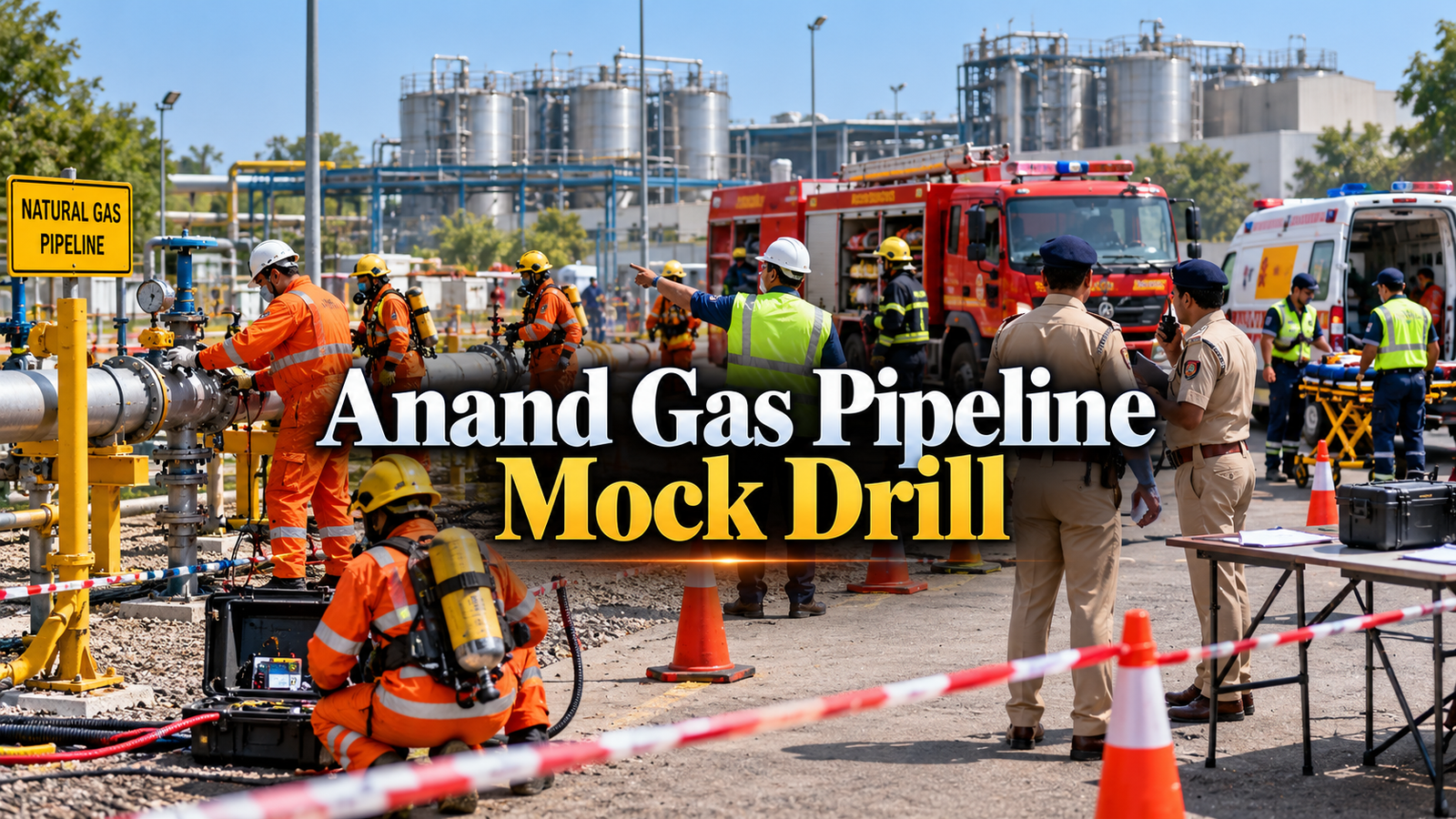 Anand Gas Pipeline Mock Drill: અમૂલની ગેસ પાઇપલાઇન માટે ઇમરજન્સી કવાયત