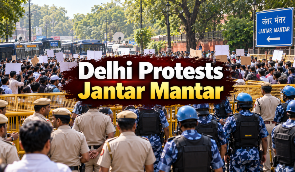 delhi-protests-jantar-mantar-150-detained