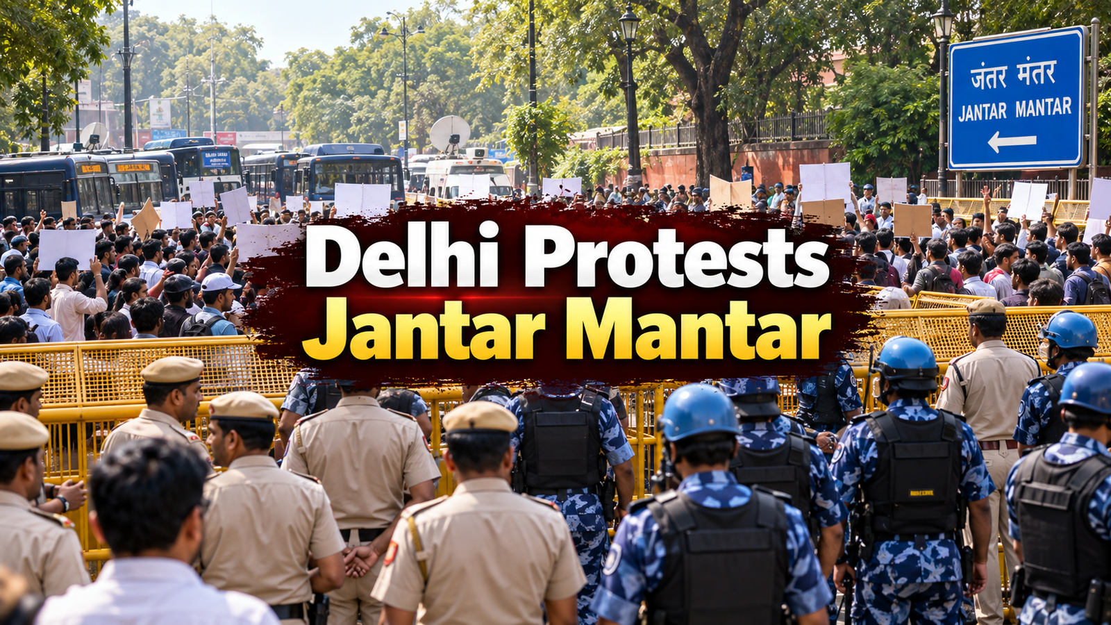 Delhi Protests Jantar Mantar: 150 Detained, RAF Deployed