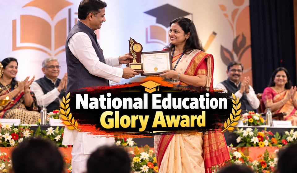 National Education Glory Award Anand honours Shitalben Christie for creative educational contribution